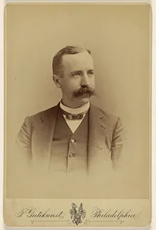 man busy moustache Frederick Gutekunst American man busy moustache Frederick Gutekunst American