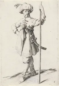 Man with a lance, Gillis van Scheyndel (I), Clement de Jonghe, 1649 - 1653 Man with a lance, Gillis van Scheyndel (I), Clement de Jonghe, 1649 - 1653