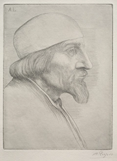 Man Skullcap Alphonse Legros French 1837-1911 Man Skullcap Alphonse Legros French 1837-1911