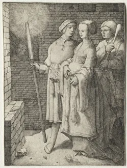 Man Torch Woman Followed Fool 1508 Lucas van Leyden Man Torch Woman Followed Fool 1508 Lucas van Leyden