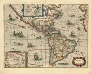 Map America noviter delineata Henricus Hondius Map America noviter delineata Henricus Hondius