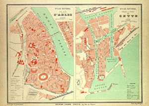 <b class=qtipBold><figcaption>Map of Arles and Cette, France</figcaption></b><br><em>© copyright Quint Lox Limited</em> Map of Arles and Cette, France