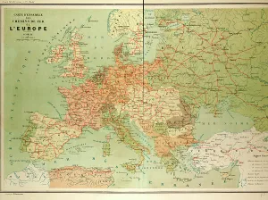 <b class=qtipBold><figcaption>Map of European Railway Lines</figcaption></b><br><em>© copyright Quint Lox Limited</em> Map of European Railway Lines