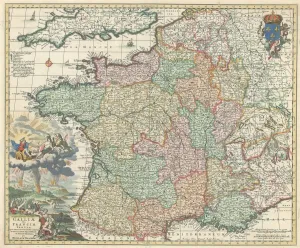 Map Galliae seu Franciae tabula qua omnes provinciae Map Galliae seu Franciae tabula qua omnes provinciae