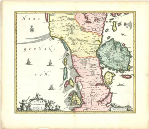 Map Iutia Meridionalis et Fiona Copperplate print Map Iutia Meridionalis et Fiona Copperplate print