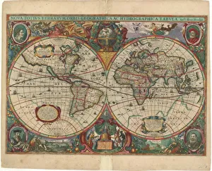 Map Nova totivs terrarvm orbis geographica ac hydrographica tabvla a Map Nova totivs terrarvm orbis geographica ac hydrographica tabvla a