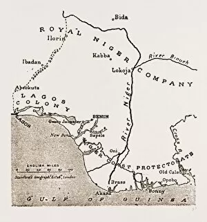 Map Showing the Situation of Benin