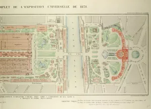 Map of the Universal Exposition of 1878, Paris Map of the Universal Exposition of 1878, Paris