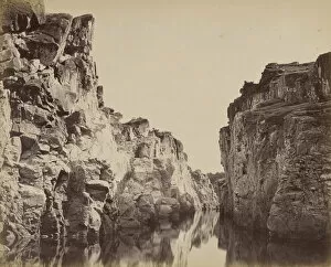 Jubbulpore Gallery: Marble Rocks Jubbulpore India 1863 1874 Albumen silver print