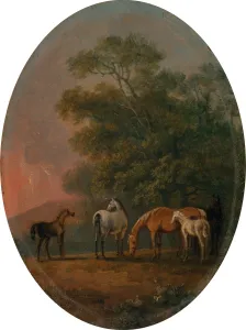 Mares and Foals, Sawrey Gilpin, 1733-1807, British Mares and Foals, Sawrey Gilpin, 1733-1807, British