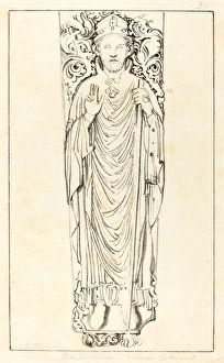 Maria Denman after John Flaxman, British (active 1812), Bishop Wulstan, in Worcester Maria Denman after John Flaxman, British (active 1812), Bishop Wulstan, in Worcester