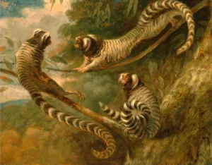 A Marmoset in Three Attitudes signed and dated 1793, George Garrard, 1760-1826, British A Marmoset in Three Attitudes signed and dated 1793, George Garrard, 1760-1826, British