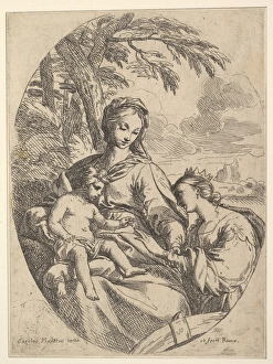 Marriage St Catherine Etching first second state Marriage St Catherine Etching first second state
