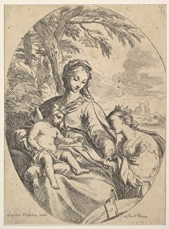 Marriage St Catherine Etching second state five Marriage St Catherine Etching second state five