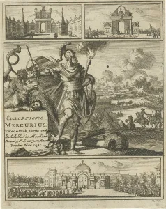 Grote Markt Gallery: Mars raised sword front city fired Title page