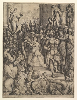 Martyrdom Saint Lucy Etching image 18 1/4 x 13 7/8 Martyrdom Saint Lucy Etching image 18 1/4 x 13 7/8