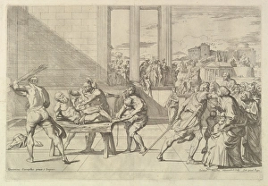 Martyrdom St Andrew Etching second state five Martyrdom St Andrew Etching second state five
