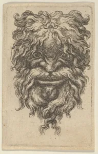 Mask Curly Hair Long Mustache Loosely Twisted Beard Mask Curly Hair Long Mustache Loosely Twisted Beard