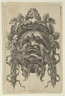 Mask Wreath Laurels Oak Leaves Divers Masques Mask Wreath Laurels Oak Leaves Divers Masques
