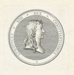Medal bust Louis XIV Front profile first issued Medal bust Louis XIV Front profile first issued