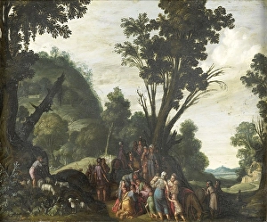 meeting Jacob Esau Mountainous landscape families meeting Jacob Esau Mountainous landscape families