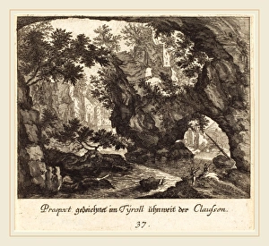Melchior Kusel after Johann Wilhelm Baur (German, 1626-1683), Tyrolean Landscape Melchior Kusel after Johann Wilhelm Baur (German, 1626-1683), Tyrolean Landscape
