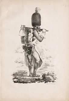 Military Costumes Infantry Sapper 1817-1818 Nicolas Toussaint Charlet Military Costumes Infantry Sapper 1817-1818 Nicolas Toussaint Charlet