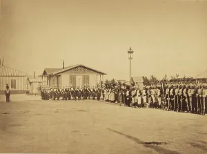 Military Lineup Camp de Chalons Gustave Le Gray Military Lineup Camp de Chalons Gustave Le Gray