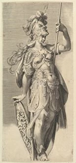 Bartholomeus Spranger Gallery: Minerva ca 1632 Engraving 50.8 x 23 cm Prints
