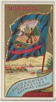 Minnesota Flags States Territories N11 Allen & Ginter Cigarettes Brands Minnesota Flags States Territories N11 Allen & Ginter Cigarettes Brands