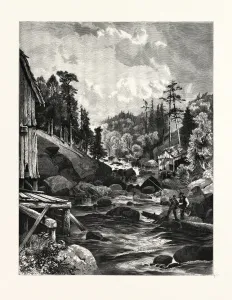 ON THE MISSISQUOI. Thomas Moran (February 12, 1837 a August 25, 1926) from Bolton ON THE MISSISQUOI. Thomas Moran (February 12, 1837 a August 25, 1926) from Bolton