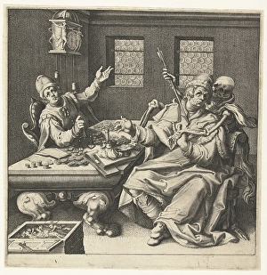 The money weighers and Death, Jacob de Gheyn II, 1593-1597 The money weighers and Death, Jacob de Gheyn II, 1593-1597
