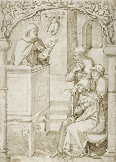 Monk Preaching Hans Baldung Grien German 1484 Monk Preaching Hans Baldung Grien German 1484