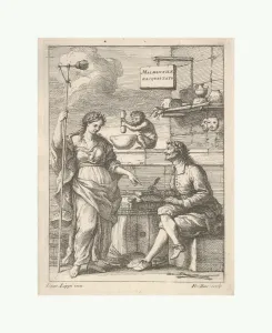monkey working mortar pestle Lorenzo Lippi writing monkey working mortar pestle Lorenzo Lippi writing