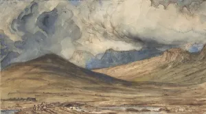 Mountains Auvergne 1831-33 Watercolor pen brown ink Mountains Auvergne 1831-33 Watercolor pen brown ink
