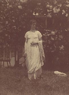 Mrs Louis Kentin Empire Dress 1880s Albumen silver print Mrs Louis Kentin Empire Dress 1880s Albumen silver print