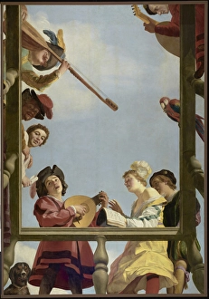 Musical Group Balcony Gerrit van Honthorst Dutch Musical Group Balcony Gerrit van Honthorst Dutch