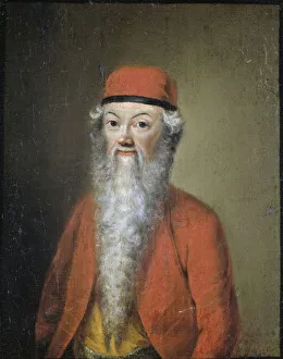 Naive caricatural portrait Jean-Etienne Liotard Naive caricatural portrait Jean-Etienne Liotard