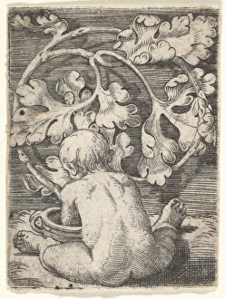 Naked Child Back Seated Front Vessel mid-17th century Naked Child Back Seated Front Vessel mid-17th century