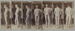 Naked Series Photographs Standing Male Nude Model Naked Series Photographs Standing Male Nude Model