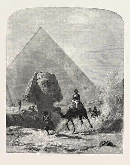 Napoleon in Egypt (Forty Centuries Look down Upon Him) Painted by Karl Girardet Napoleon in Egypt (Forty Centuries Look down Upon Him) Painted by Karl Girardet