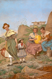 Negation Signed and dated in brown paint, lower left: Rd Dadd. 1860." Negation Signed and dated in brown paint, lower left: Rd Dadd. 1860."