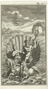 Neptune and Amphitrite on a shell pulled by seahorses, Jan Luyken, Barent Beeck, 1691 Neptune and Amphitrite on a shell pulled by seahorses, Jan Luyken, Barent Beeck, 1691