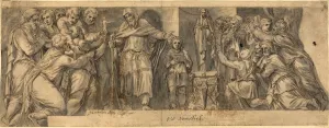 Netherlandish 16th Century after Polidoro da Caravaggio, Scene from Ancient History Netherlandish 16th Century after Polidoro da Caravaggio, Scene from Ancient History