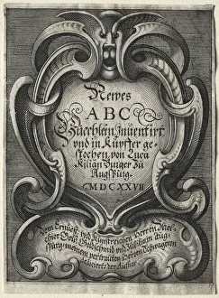 New ABC Booklet Title Page 1627 Lucas Kilian New ABC Booklet Title Page 1627 Lucas Kilian