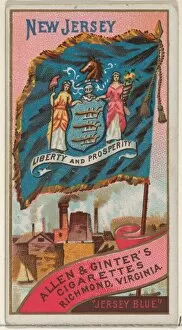 Variations Gallery: New Jersey Flags States Territories N11 Allen & Ginter Cigarettes Brands