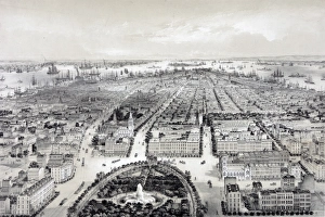 New York drawn from nature and on stone by C. Bachman, circa 1849, US, USA, America New York drawn from nature and on stone by C. Bachman, circa 1849, US, USA, America