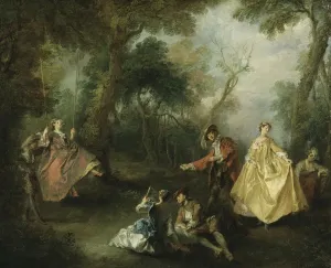 Nicolas Lancret Swing Gungan painting oil canvas Nicolas Lancret Swing Gungan painting oil canvas