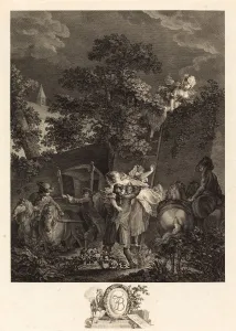 Nicolas Ponce after Pierre-Antoine Baudouin (French, 1746 - 1831), L'enlevement Nicolas Ponce after Pierre-Antoine Baudouin (French, 1746 - 1831), L'enlevement