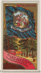 North Carolina Flags States Territories N11 Allen & Ginter Cigarettes Brands North Carolina Flags States Territories N11 Allen & Ginter Cigarettes Brands
